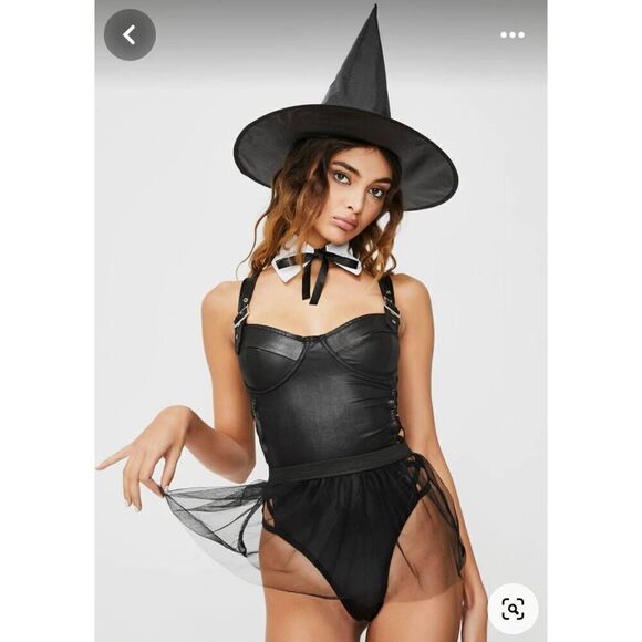 Fantasy Lingerie Resting Witch Face Set - Picture 3 of 3